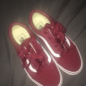 maroon old school vans